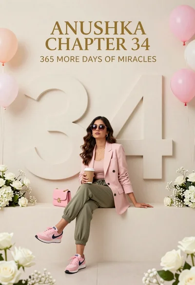 Woman in pink blazer holding coffee cup against cream wall with embossed