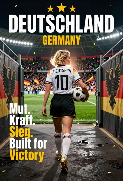 Soccer player walking down stadium tunnel toward cheering crowd at night
