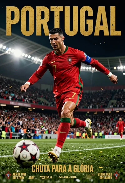 Low angle action shot of male soccer player kicking ball in stadium